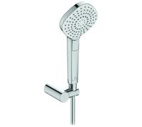 Ideal Standard B2240AA Idealrain EVO Diamond Kit de douche avec douchette 110 mm, tuyau flexible et support mural Chromé