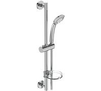 Ideal Standard - Barre de douche Idealrain B9503AA 60 cm, douchette Ø80 mm 3 fonctions, chromée