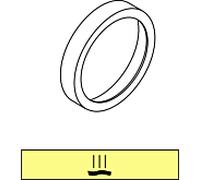 Ideal Standard bague Ideal Standard DEA, avec inserts symbole Modules de montage A860862AA, chrome