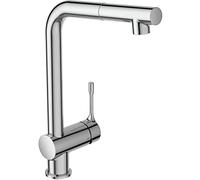 Ideal Standard Mélangeur de cuisine CeraLook BC176AA avec bec haut et douchette extractible, saillie 207 mm, chromé