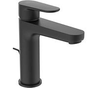 Ideal Standard Cerafine O mitigeur lavabo BC699XG Silk Noir, saillie 125mm, avec garniture de vidage