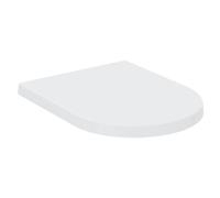 Ideal Standard Siège WC Blend T376001 – Fermeture douce, charnières amovibles inox, blanc