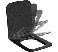 Ideal Standard Blend Cube WC siège T5211V2 noir brillant, fermeture amortie sandwich, amovible