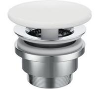 Bonde clic Ideal Standard Universal avec recouvrement en céramique blanc soyeux mat