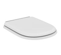 Ideal Standard Siège de WC Calla T627801 avec couvercle, charnières chromées, blanc