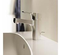 Standard idéal Cerabase H80 mitigeur lavabo BC829AA chromé , avec garniture de vidange métallique, projection 106mm