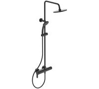 Ideal Standard Cerafine ensemble de douche mural avec douche pluie noir BC750XG