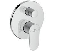 Ideal Standard Cerafine O Nuovo Robinet de salle de bain monocommande encastré avec verrouillage de température à 40 °C, robinet de salle de bain sans bec - Chrome