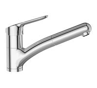 Ideal Standard Ceraflex Robinetterie de cuisine, basse pression, BlueStart, saillie 211mm, orientable, douchette à main extractible, chrome, BC144AA