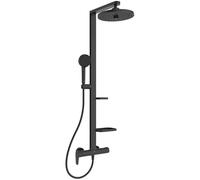 Système de douche Ideal Standard Alu+ BD584XG avec mitigeur de douche, cartouche FirmaFlow, 2 Ablagen , Silk Noir