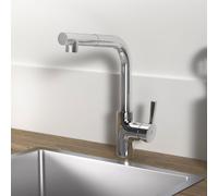 Ideal Standard Ceralife Mitigeur de cuisine pivotant avec douchette extractible, BE243AA,