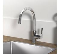 Ideal Standard Ceralife Robinetterie de cuisine monocommande, bec haut, pivotement 360°, hauteur de bec 211mm, chrome, BE238AA