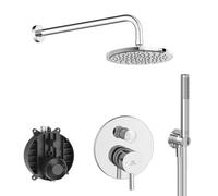 Ideal Standard - Ceraline Kit douche complet avec partie intérieure et extérieure, chromée