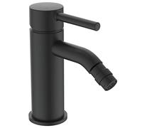 Ideal Standard Ceraline Mitigeur Bidet Noir Mat Economie d’eau Aérateur intégré Tirette et Vidage Bonde Métal BC197XG