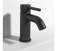 Ideal Standard Ceraline mitigeur lavabo BC822XG Silk Noir, avec bouton-poussoir garniture de vidange