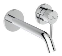 Ideal Standard Ceraline Nuovo Mélangeur lavabo mural, ext.180mm, BD764AA, Couleur: chrome