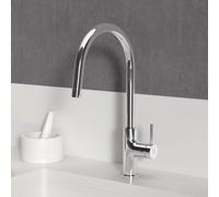 Ideal Standard Ceraline Nuovo Mitigeur de de cuisine pivotant avec douchette extractible, BE271AA,