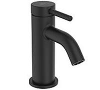 Ideal Standard Ceraline Nuovo mitigeur lavabo BD958XG saillie 90 mm, avec valve push-open, noir soie