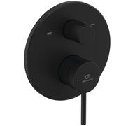Ideal Standard Ceraline O Nuovo Robinet de salle de bain monocommande encastrée à 2 fonctions, sans bec - Noir Mat