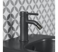 Ideal Standard Mitigeur de bidet Ceraline BC197XG Noir mat Économie d'eau Aérateur intégré