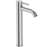 Ideal Standard Ceraline Robinetterie de lavabo monocommande, avec socle rallongé, avec vidage, BC194AA, Couleur: chrome