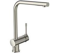 Ideal Standard Mélangeur de cuisine CeraLook BC174GN avec bec haut, saillie 225 mm, aspect acier inoxydable