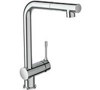 Ideal Standard Mélangeur de cuisine CeraLook BC176AA avec bec haut et douchette extractible, saillie 207 mm, chromé