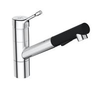 Ideal Standard CERALOOK Mitigeur de cuisine pivotant, avec douchette extractible, BC297AA,
