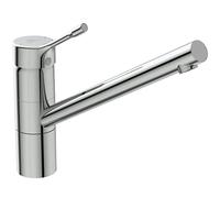 Ideal Standard - Ceralook Mitigeur monocommande pour évier de cuisine, Bouche haute tubulaire pivotante, Chromé