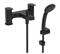 Ideal Standard Ceraplan BD265XG Mélangeur de douche double commande avec ensemble de douche Noir soyeux