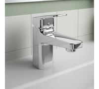 Ideal Standard CeraPlan mitigeur lavabo BD217AA basse pression, saillie 103mm, chromé, avec métal garniture de vidange