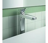 Ideal Standard CeraPlan mitigeur lavabo BD237AA projection 138mm, avec base allongée, chromé, BlueStart sans garniture de vidange