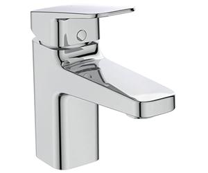 Ideal Standard Ceraplan Mitigeur Lavabo pour Salle de bain Chrome Blue Start Sans Vidage Hauteur 15 cm Hauteur sous bec 7,5 cm Certifié NF BD211AA