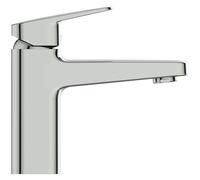 Ideal Standard Ceraplan Mitigeur monocommandé pour lavabo, version H90, sans vidage, saillie 124mm, BD222AA, Couleur: chrome
