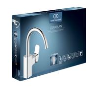 Ideal Standard Ceraplan Robinetterie de cuisine monocommande, basse pression, avec bec haut 208mm, saillie 200mm, chrome, BD335AA