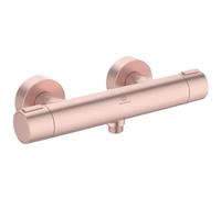 Ideal Standard Ceratherm Alu+ Mitigeur douche apparent, Fabriqué à partir de 100% d'aluminium recy onomise l'eau et l'énergie, fonction thermostatique - Rosé (292x105x72 mm)