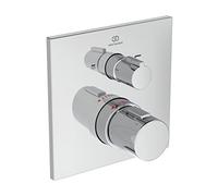 Ideal Standard - Ceratherm C100 Misclateur thermostatique à encastrer individuel avec inverseur de baignoire/douche. Pièces extérieures uniquement - Chromé