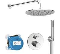 Ideal Standard Ceratherm ensemble de douche encastré avec thermostat avec douche pluie chrome A7573AA