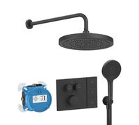Ideal Standard CeraTherm Navigo Solos pack de robinetterie A7892XG mitigeur de douche à encastrer, noir soie