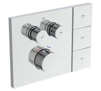 Ideal Standard Ceratherm Navigo Solos Thermostat de douche encastré kit 2, rosace carrée, A7894AA, Couleur: chrome