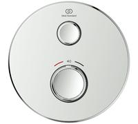 Ideal Standard Ceratherm Navigo Thermostat de douche encastré kit 2, rosace ronde, A7295AA, Couleur: chrome