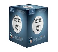Ideal Standard Ceratherm Navigo Thermostat de douche encastré kit 2, rosace ronde, A7296AA, Couleur: chrome