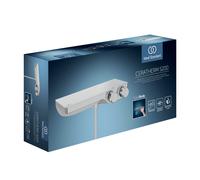 Ideal Standard Ceratherm S200 Thermostat de douche apparent, avec tablette en verre, A7329AA, Couleur: chrome