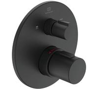 Ideal Standard Ceratherm Thermostat de bain T100 A5814XG à encastrer, kit 2, noir soie