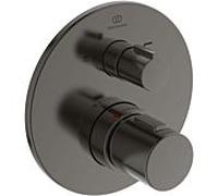 Ideal Standard Ceratherm Kit de montage final T100 A5815A5 pour thermostat de bain à encastrer, kit 2, sécurité intrinsèque, gris magnétique
