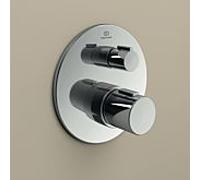 Ideal Standard Ceratherm Kit de montage final T100 A5814AA pour thermostat de bain à encastrer, kit 2, chromé