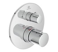 Ideal Standard Ceratherm Kit de montage final T100 A5814AA pour thermostat de bain à encastrer, kit 2, chromé