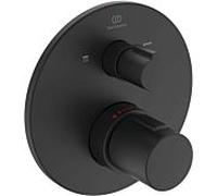 Ideal Standard Ceratherm T100 thermostat bain A5815XG UP, kit 801 , sécurité intrinsèque, noir soie