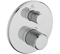 Ideal Standard Ceratherm T100 Thermostat de baignoire encastré, robinet de baignoire avec verrouillage de la température à 40 °C, thermostat pour baignoire - Chrome