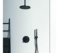 Ideal Standard Ceratherm Thermostat de bain T100 A5814XG à encastrer, kit 2, noir soie